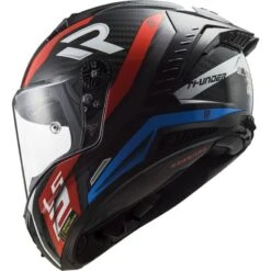 LS2 FF805 Thunder Carbon Supra Helmet (Red|Blue) -Motorcycle Equipment Store 33144 2