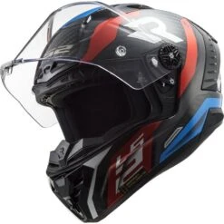 LS2 FF805 Thunder Carbon Supra Helmet (Red|Blue) -Motorcycle Equipment Store 33144 3
