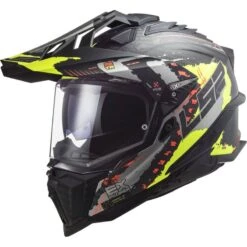 LS2 MX701 Extend Explorer Carbon Helmet (Black|Yellow)