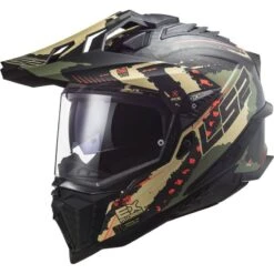 LS2 MX701 Explorer Extend Carbon Helmet (Military Green)