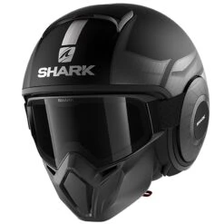 Shark Street Drak Tribute Open Face Helmet (Matt Black)