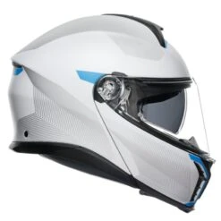 AGV Tour Modular Frequency Flip Front Helmet (Grey|Blue) -Motorcycle Equipment Store 33389 4