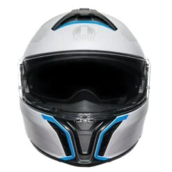 AGV Tour Modular Frequency Flip Front Helmet (Grey|Blue) -Motorcycle Equipment Store 33389 5