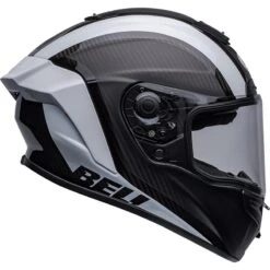 Bell Race Star DLX Tantrum 2 Helmet (Black/White) -Motorcycle Equipment Store 33451 3