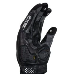 Knox Oulton Leather Glove (Black|White) -Motorcycle Equipment Store 33551 7