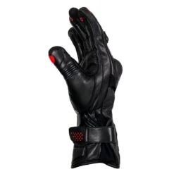 Knox Oulton Leather Glove (Black|Red) -Motorcycle Equipment Store 33552 2