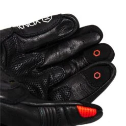 Knox Oulton Leather Glove (Black|Red) -Motorcycle Equipment Store 33552 4