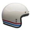 Bell Custom 500 Stripes Open Face Helmet (Pearl White)