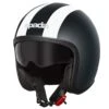 Spada Ace Viper Open Face Helmet (Matt Black/White)