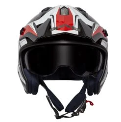 Spada Rock Stream Open Face Helmet (Black/Red/White) -Motorcycle Equipment Store 34244 6