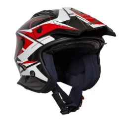 Spada Rock Stream Open Face Helmet (Black/Red/White) -Motorcycle Equipment Store 34244 7