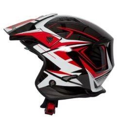 Spada Rock Stream Open Face Helmet (Black/Red/White) -Motorcycle Equipment Store 34244 9