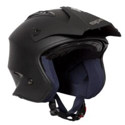 Spada Rock Open Face Helmet (Matt Black) -Motorcycle Equipment Store 34246 8