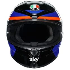 AGV K6 Marini Sky Racing Replica Helmet (Black|Blue|Orange) 12 AGV K6 Marini Sky Racing Replica Helmet (Black|Blue|Orange) -Motorcycle Equipment Store 34347 4