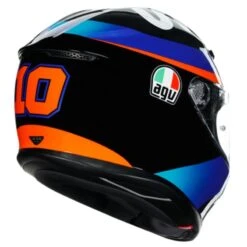 AGV K6 Marini Sky Racing Replica Helmet (Black|Blue|Orange) 14 AGV K6 Marini Sky Racing Replica Helmet (Black|Blue|Orange) -Motorcycle Equipment Store 34347 6
