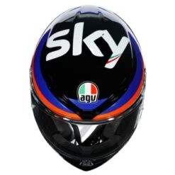 AGV K6 Marini Sky Racing Replica Helmet (Black|Blue|Orange) 15 AGV K6 Marini Sky Racing Replica Helmet (Black|Blue|Orange) -Motorcycle Equipment Store 34347 7