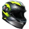 AGV K6 Excite Helmet (Grey|Flo Yellow)