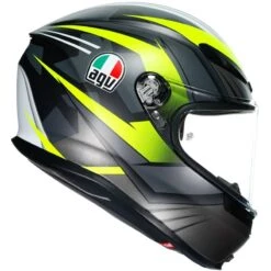 AGV K6 Excite Helmet (Grey|Flo Yellow) -Motorcycle Equipment Store 34349 2