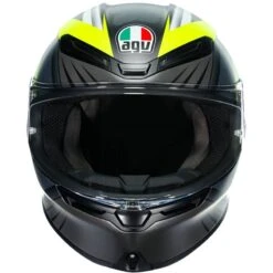 AGV K6 Excite Helmet (Grey|Flo Yellow) -Motorcycle Equipment Store 34349 3