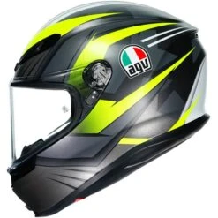 AGV K6 Excite Helmet (Grey|Flo Yellow) -Motorcycle Equipment Store 34349 7