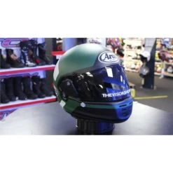 Arai Rapide Backer Helmet (Matt Green) -Motorcycle Equipment Store 34663 2