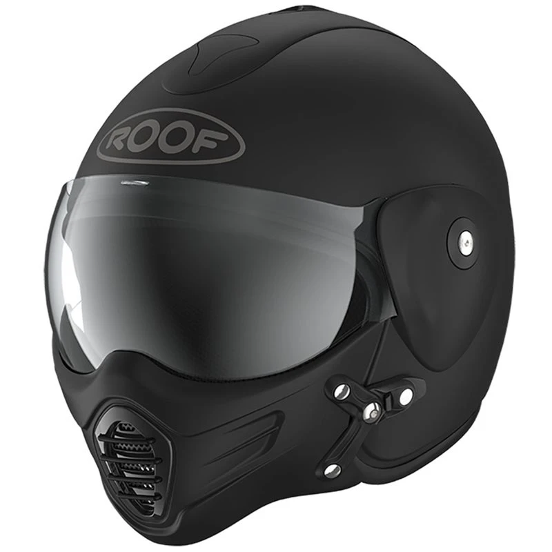 Roof RO9 Roadster Iron Helmet (Matt Black/Black) 4 Roof RO9 Roadster Iron Helmet (Matt Black/Black) - Image 4