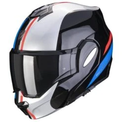 Scorpion Exo Tech Forza Flip Front Helmet (Black/Silver/Red)
