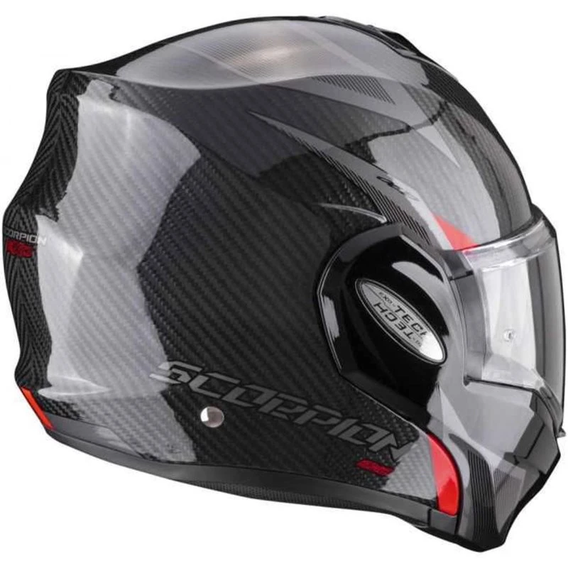 Scorpion Exo Tech Carbon Flip Front Helmet (Black/Red) 3 Scorpion Exo Tech Carbon Flip Front Helmet (Black/Red) - Image 3