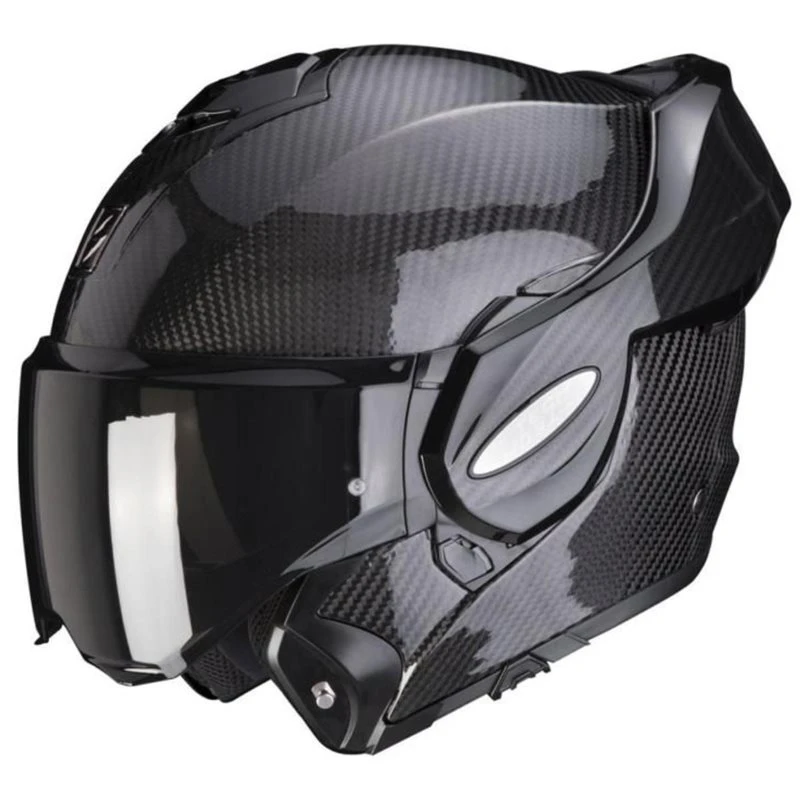 Scorpion Exo Tech Carbon Flip Front Helmet (Gloss Black) 2 Scorpion Exo Tech Carbon Flip Front Helmet (Gloss Black) - Image 2