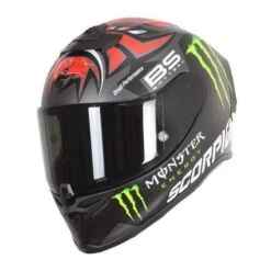 Scorpion Exo R1 Fabio Monster Replica Helmet (Red/Grey)