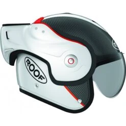 Roof Boxxer Carbon Flip Front Helmet (White/Red) -Motorcycle Equipment Store 34990 2