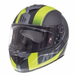 MT Rapide Overtake Helmet (Matt Black|Fluo Yellow) -Motorcycle Equipment Store 35030 2