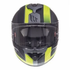 MT Rapide Overtake Helmet (Matt Black|Fluo Yellow) -Motorcycle Equipment Store 35030 3