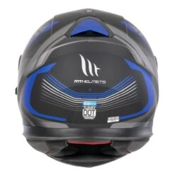 MT Thunder 3 Turbine C7 Helmet (Matt Black|Blue) -Motorcycle Equipment Store 35039 3