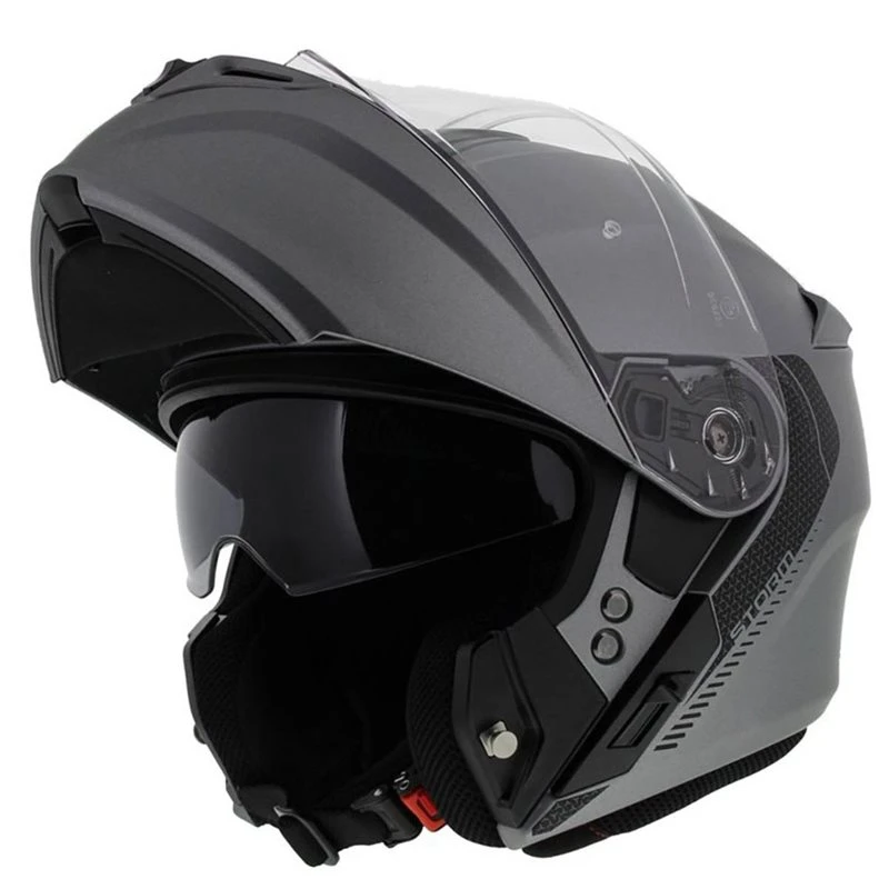 MT Storm Flip Front Helmet (Matt Titanium) 2 MT Storm Flip Front Helmet (Matt Titanium) - Image 2