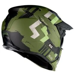 MT Streetfighter Skull A16 Helmet (Matt Green) -Motorcycle Equipment Store 35050 2