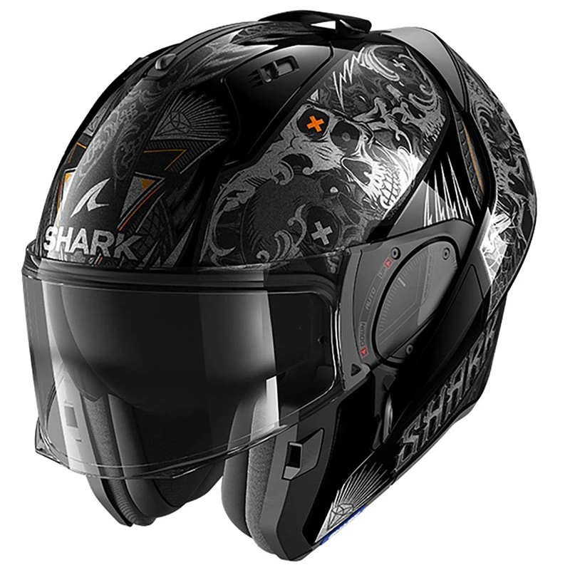 Shark Evo ES K-Rozen Flip Front Helmet (Black/Anthracite) 2 Shark Evo ES K-Rozen Flip Front Helmet (Black/Anthracite) - Image 2