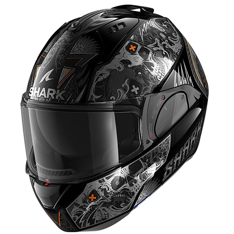 Shark Evo ES K-Rozen Flip Front Helmet (Black/Anthracite) 1 Shark Evo ES K-Rozen Flip Front Helmet (Black/Anthracite)