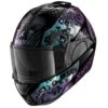Shark Evo ES K-Rozen Flip Front Helmet (Black/Violet)