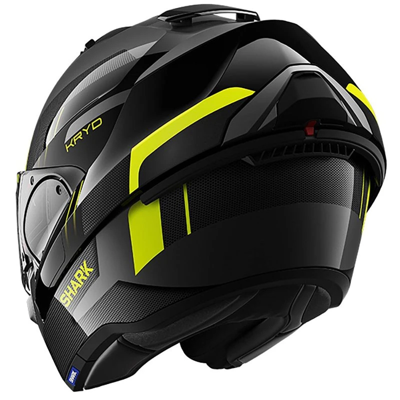 Shark Evo ES Kryd Flip Front Helmet (Black/Yellow) 2 Shark Evo ES Kryd Flip Front Helmet (Black/Yellow) - Image 2