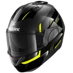 Shark Evo ES Kryd Flip Front Helmet (Black/Yellow)