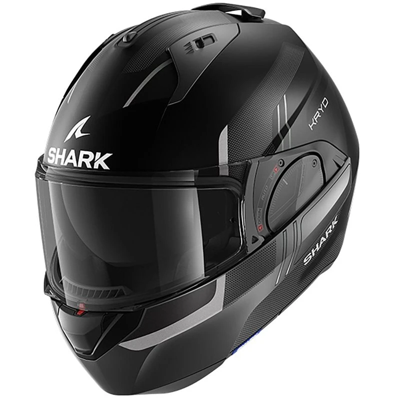 Shark Evo ES Kryd Flip Front Helmet (Matt Black) 1 Shark Evo ES Kryd Flip Front Helmet (Matt Black)
