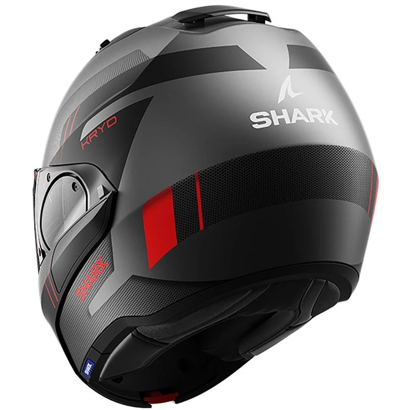 Shark Evo ES Flip Front Helmet (Matt Black/Red) 6 Shark Evo ES Flip Front Helmet (Matt Black/Red) - Image 6