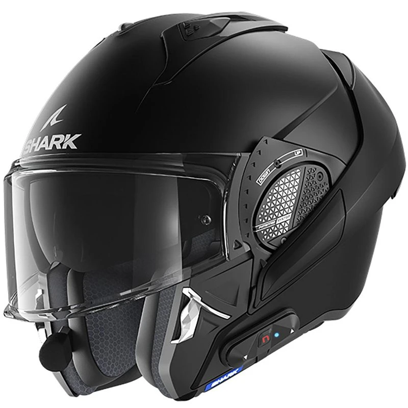 Shark Evo GT N-Com Flip Front Helmet (Matt Black) 2 Shark Evo GT N-Com Flip Front Helmet (Matt Black) - Image 2