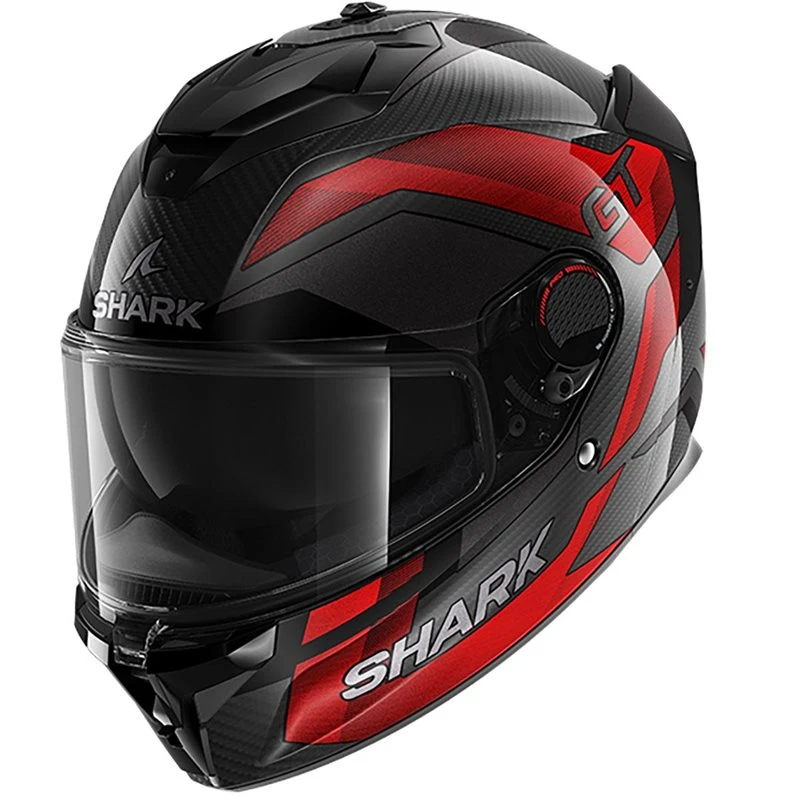 Shark Spartan GT Pro Carbon Ritmo Helmet (Black/Red) 1 Shark Spartan GT Pro Carbon Ritmo Helmet (Black/Red)
