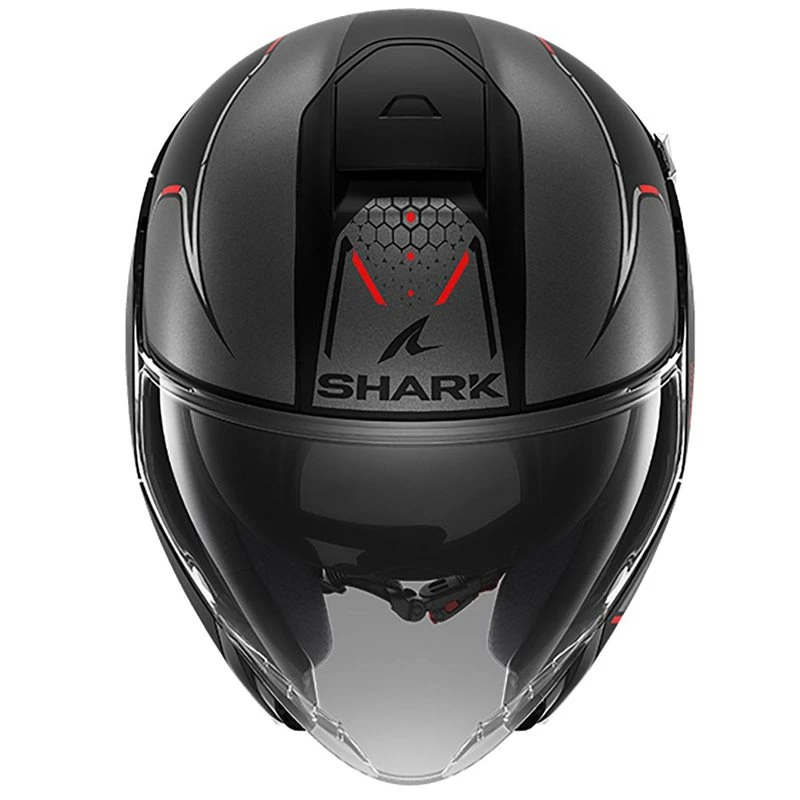 Shark Citycruiser Krestone Open Faced Helmet (Matt Black/Red) 2 Shark Citycruiser Krestone Open Faced Helmet (Matt Black/Red) - Image 2