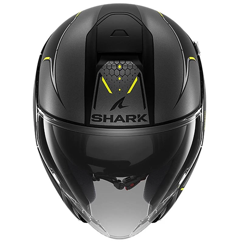 Shark Citycruiser Krestone Open Faced Helmet (Matt Black/Yellow) 2 Shark Citycruiser Krestone Open Faced Helmet (Matt Black/Yellow) - Image 2