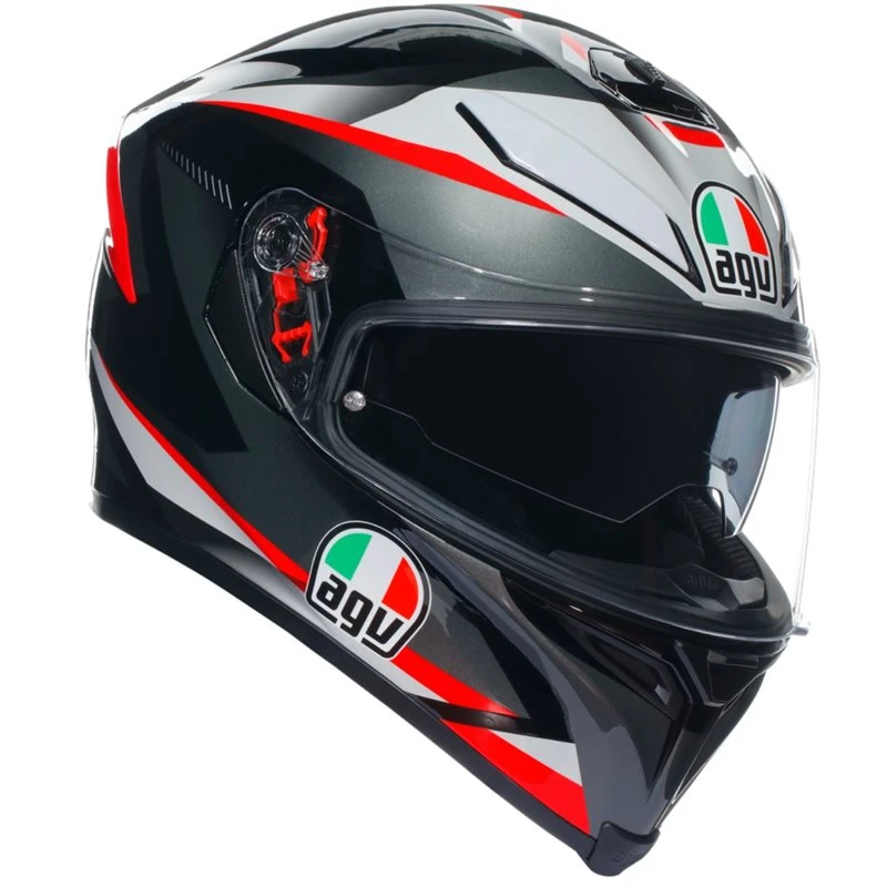 AGV K5-S Plasma Helmet (Black|GreyRed) 1 AGV K5-S Plasma Helmet (Black|GreyRed)