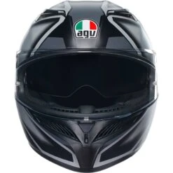 AGV K3 Compound Motorcycle Helmet (Black|Grey) -Motorcycle Equipment Store 35420 2