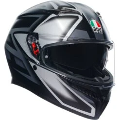 AGV K3 Compound Motorcycle Helmet (Black|Grey)